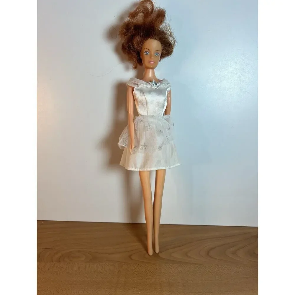 Red Hair Lovely Patsy Doll White Dress Vintage
